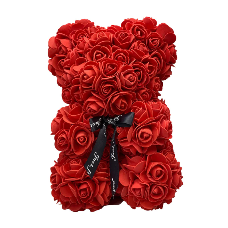 oso 25 cm rojo