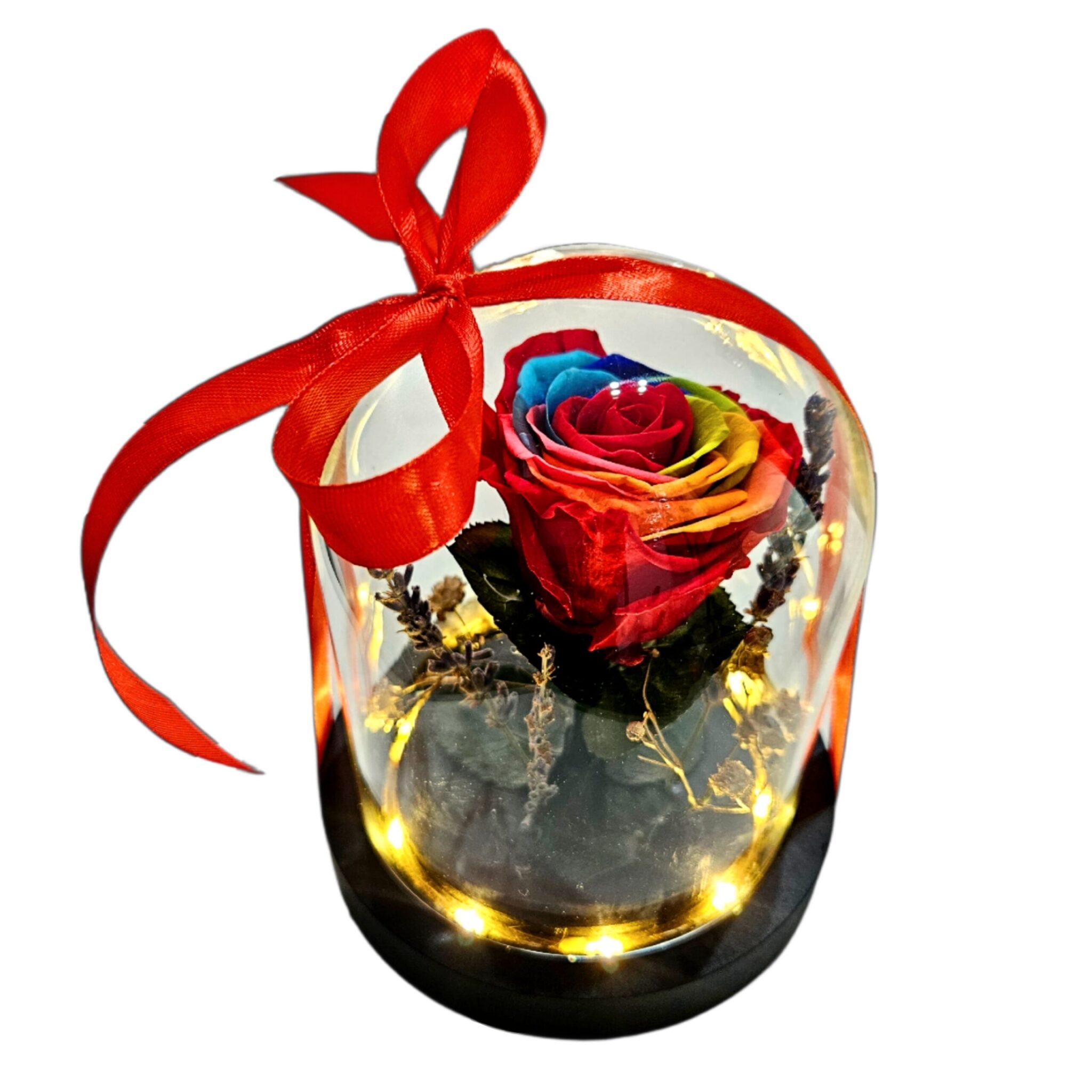 Rosa la bella y la bestia ( con luz )