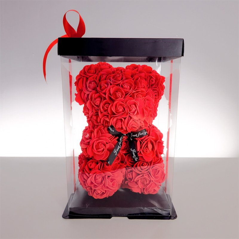 Oso de Rosas Rojas de Foam