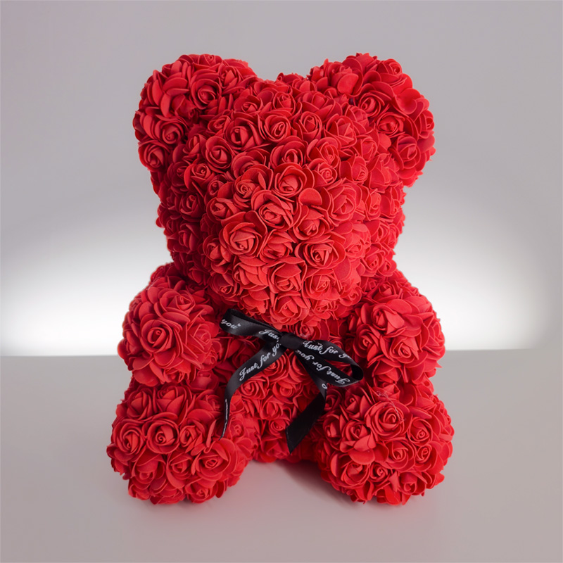 Oso de Rosas Rojas de Foam
