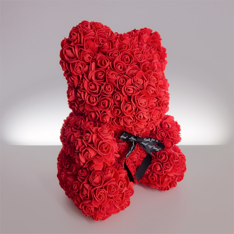 Oso de Rosas Rojas de Foam