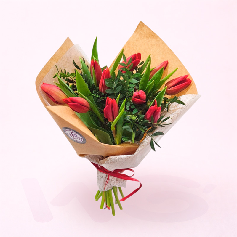 Ramo de Tulipanes Rojos